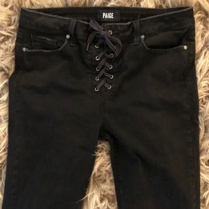 PAIGE: Hoxton Ankle Peg Lace-up Vintage Black 32